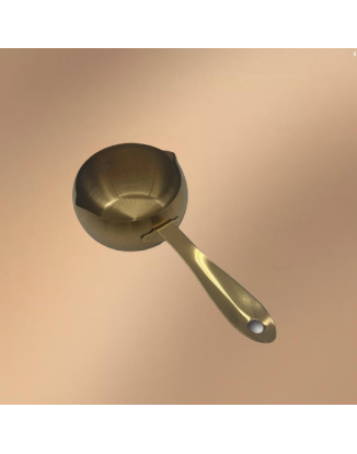 Golden Stainless Steel Drum-Shaped Oil Pan