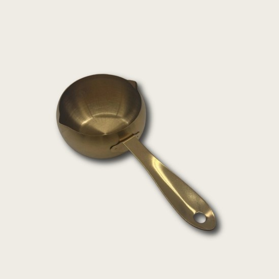 Golden Stainless Steel Drum-Shaped Oil Pan