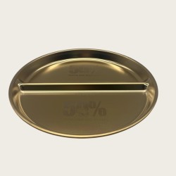 Stainless Steel Compartmentalized Thickened Dinner Plate