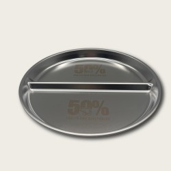 Stainless Steel Compartmentalized Thickened Dinner Plate
