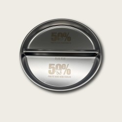 Stainless Steel Compartmentalized Thickened Dinner Plate