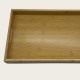 Medium-Sized Wooden And Bamboo Rectangular Dinner Plate