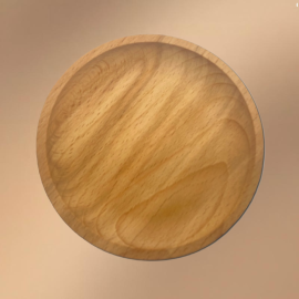 Small Round Wooden Tray