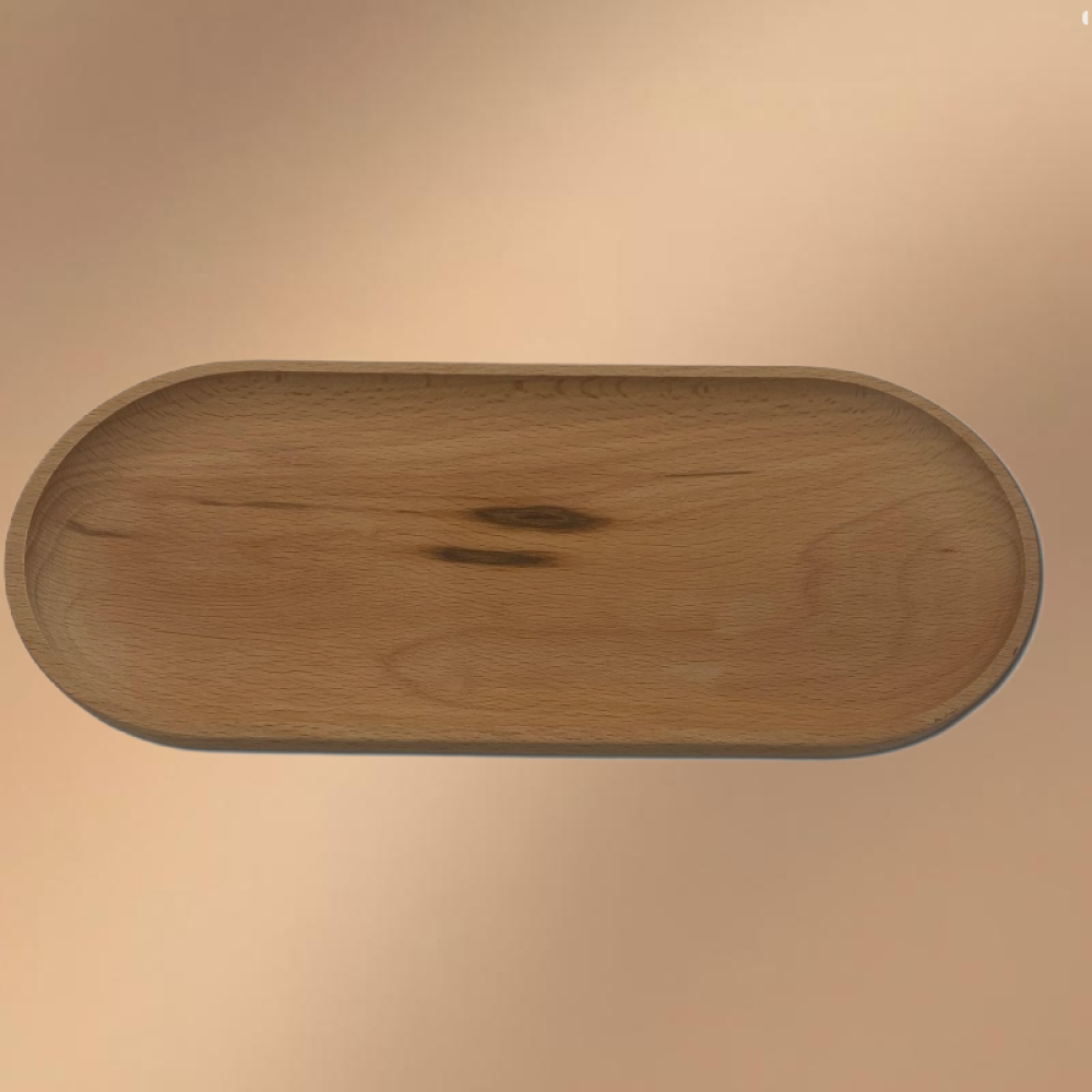 Large Oval Wooden Tray