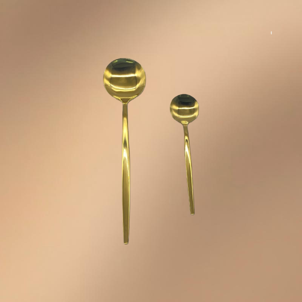 Gold Stainless Steel Set Of Western Dining Tableware Gift Box