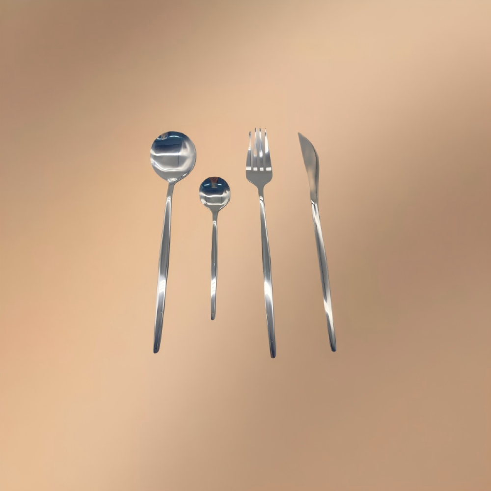 Silver Stainless Steel Tableware For Western Cuisine