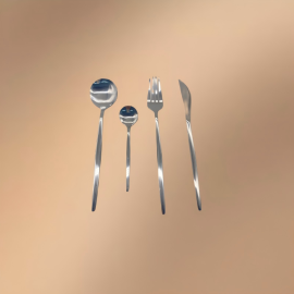 Silver Stainless Steel Tableware For Western Cuisine