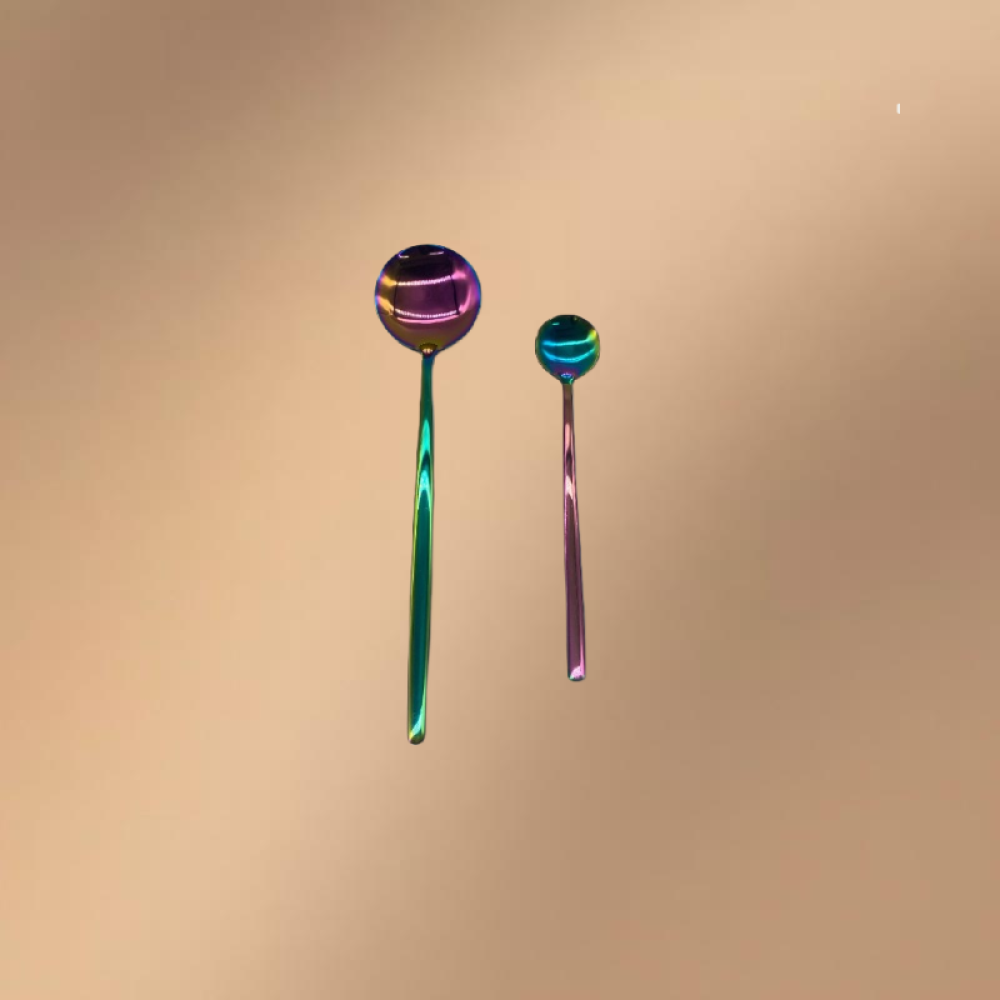 Fantasy-Colored Stainless Steel Dinnerware Set Gift Box