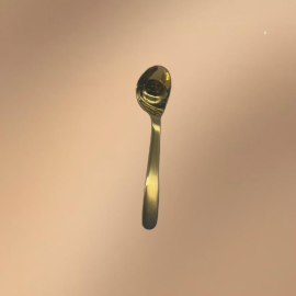 Golden Stainless Steel Long-Handled Multi-Purpose Spatula Golden Stainless Steel Long-Handled Multi-Purpose Spatula