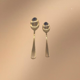 Rose Gold Stainless Steel 24-Piece Tableware Set For Western Cuisine