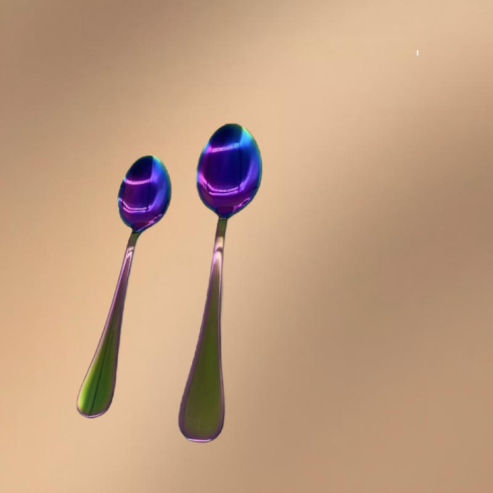 Colorful Stainless Steel 24-piece Western Dining Set