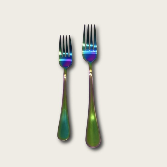 Colorful Stainless Steel 24-piece Western Dining Set