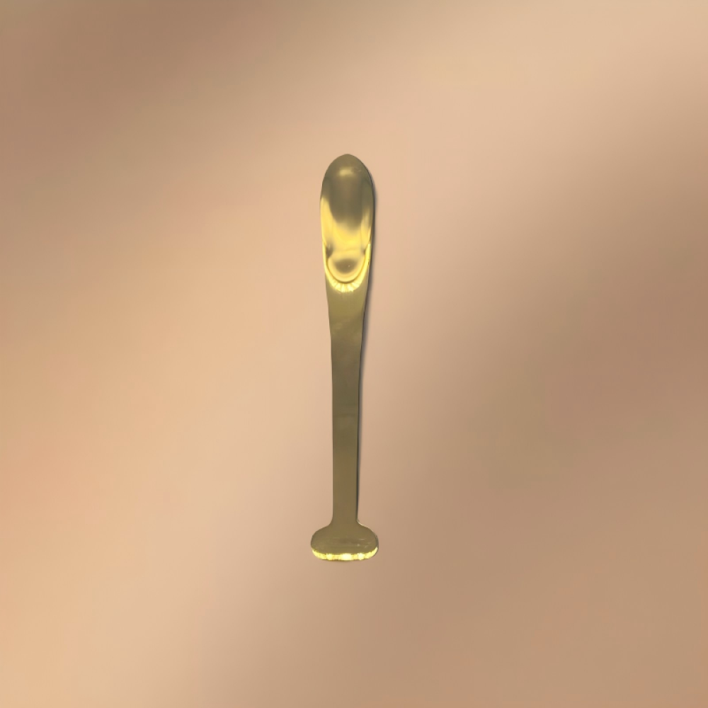 Golden Stainless Steel Dessert Spoon (With Logo Printing Capability)