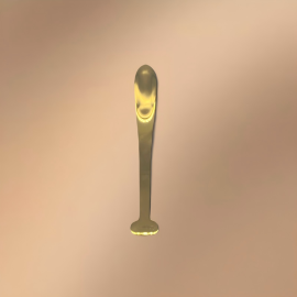 Golden Stainless Steel Dessert Spoon (With Logo Printing Capability)