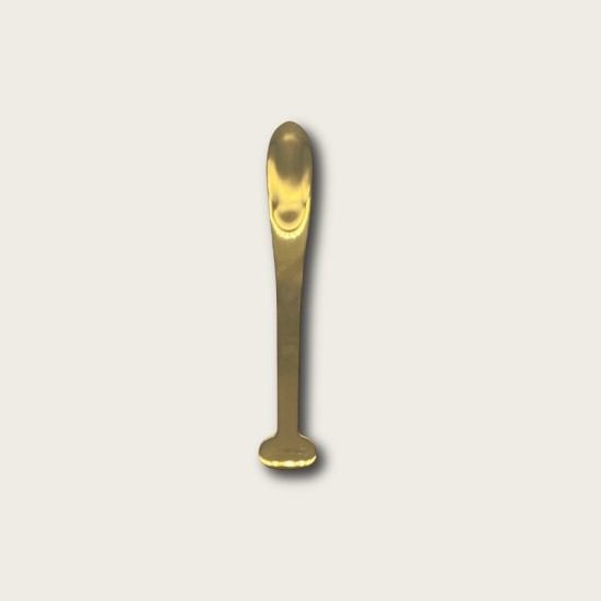 Golden Stainless Steel Dessert Spoon (With Logo Printing Capability)