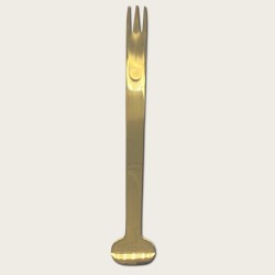 Golden Stainless Steel Dessert Fork (With Logo Printing Capability)