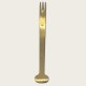Golden Stainless Steel Dessert Fork (With Logo Printing Capability)
