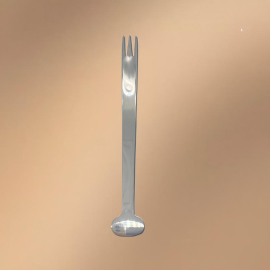 Silver Stainless Steel Dessert Fork (With Logo Printing Capability)