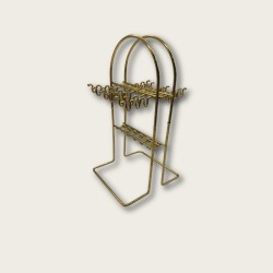 Gold Stainless Steel 24-Piece Tree-Pattern Handle Tableware Set