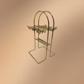 Gold Stainless Steel 24-Piece Tree-Pattern Handle Tableware Set