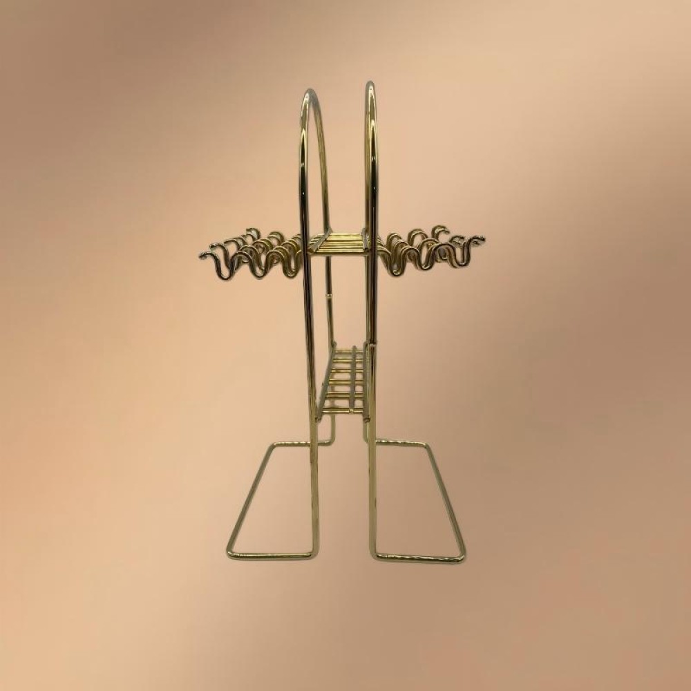 Gold Stainless Steel 24-Piece Tree-Pattern Handle Tableware Set