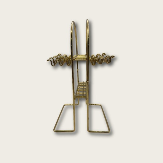 Gold Stainless Steel 24-Piece Tree-Pattern Handle Tableware Set