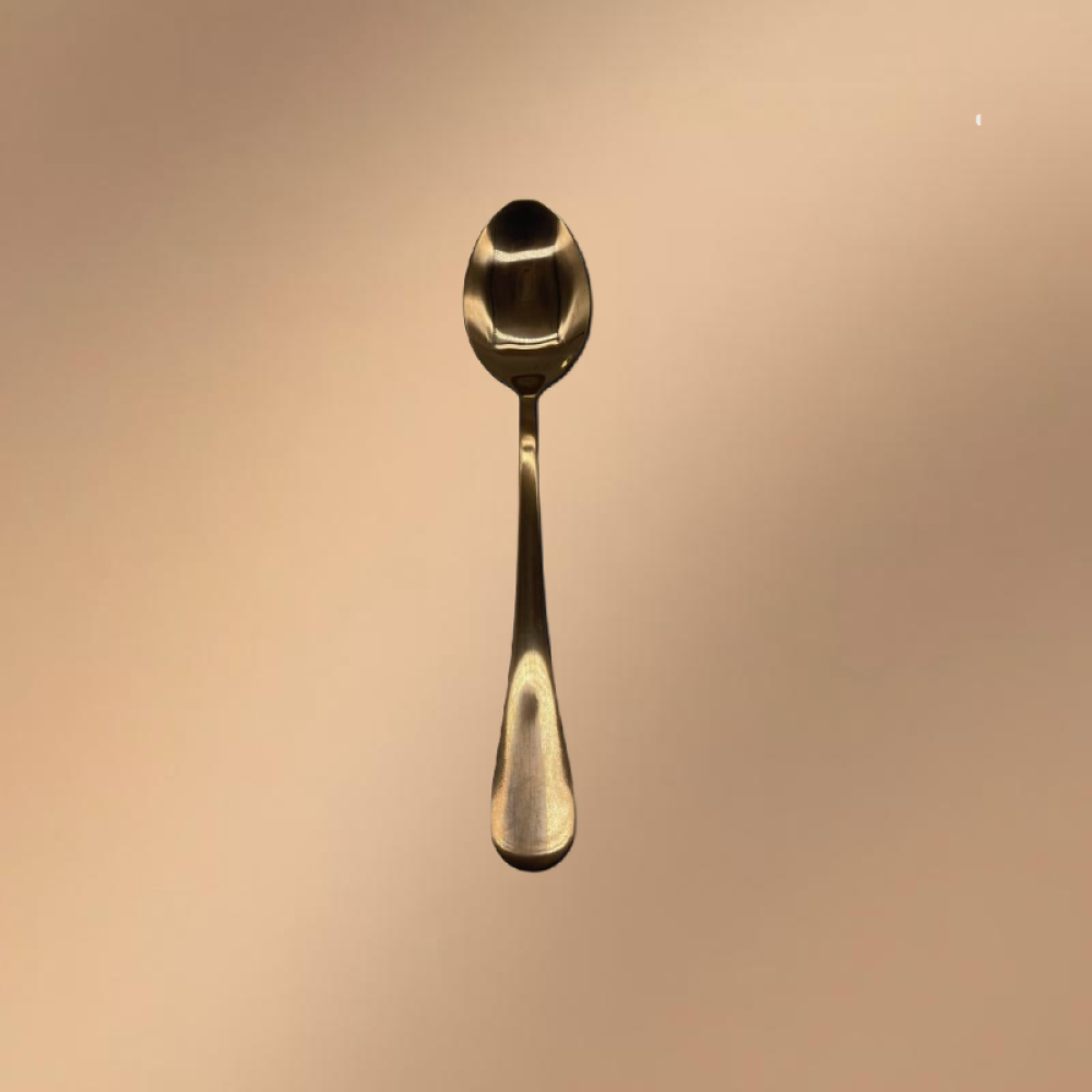 Gold Stainless Steel 24-Piece Tree-Pattern Handle Tableware Set