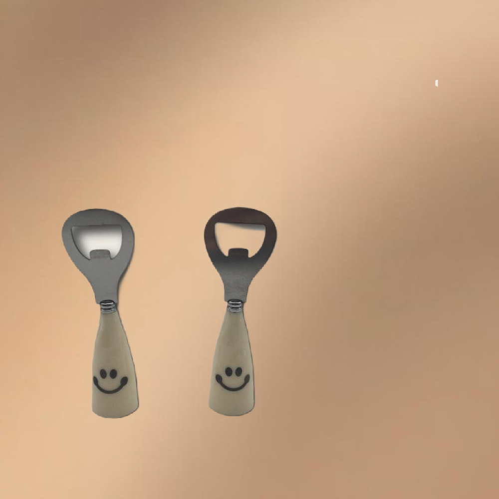 Stainless Steel Smiling Face Beer Bottle Opener