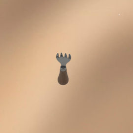 Stainless Steel Short Wooden-Handled Mini Fork Stainless Steel Short Wooden-Handled Mini Fork