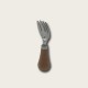 Stainless Steel Short Wooden-Handled Mini Fork