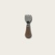 Stainless Steel Short Wooden-Handled Mini Fork